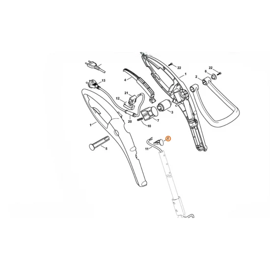 STIHL  Listwa ryglująca 4815 792 1900